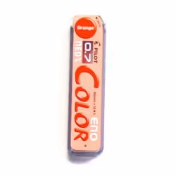 Pilot Color Eno Orange Set  0.7mm Mechanical Pencil + Mechanical Pencil Lead 0.7mm  Orange  10 Leads
