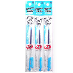 Pilot Hi-Tec-C Coleto Gel Ink Pen Refill 0.3mm  Clear Blue  ? 3 Packs/total 3 pcs (Japan Import) [Komainu-Dou Original Package]
