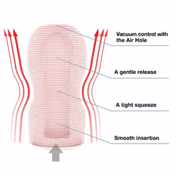 Tenga Original Vacuum Cup Male stroker Red, Silver Thermoplastic elastomer (TPE) - Additional view 4