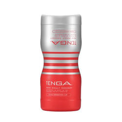 Tenga Dual Sensation Cup Male stroker Red, Silver Thermoplastic elastomer (TPE)