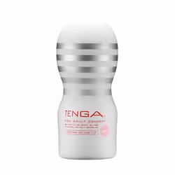 Tenga Original Vacuum Cup, Male stroker, Silver, White, Thermoplastic elastomer (TPE), 69 mm, 69 mm, 155 mm