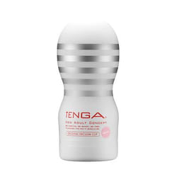 Tenga Original Vacuum Cup Male stroker Silver, White Thermoplastic elastomer (TPE)