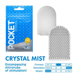 Tenga Pocket Crystal Mist Masturbator Stroker | Flexible Very Fine Texture