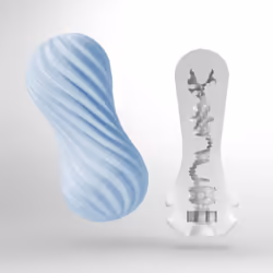Tenga Flex | Bubbly Blue | Male Cup Masturbator | Reusable Stroker Sex Toy