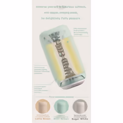Tenga Puffy Male Masturbator Stroker | Super Soft Silicone Sex Toy | Mint Green - Additional view 5