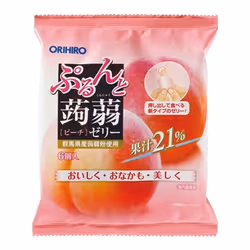 ORIHIRO Purunto pressed vegetable Jelly Peach pouch 20g x 6pieces
