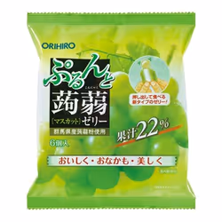 ORIHIRO Purunto pressed vegetable Jelly Muscat pouch 20g x 6 pieces