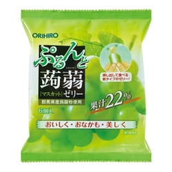 ORIHIRO Purunto pressed vegetable Jelly Muscat pouch 20g x 6 pieces
