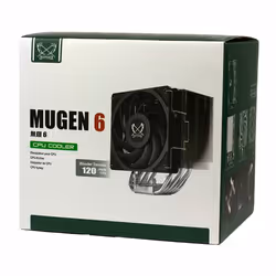 Scythe Mugen 6, Fan, 12 cm, 300 RPM, 2000 RPM, 102.44 m³/h, Black, Silver