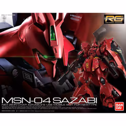 1/144 Gundam MSN-04 Sazabi Mobile Suit Real Grade scale model kit