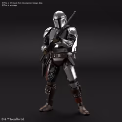Star Wars: The Mandalorian in Beskar Armour Silver Coating Version 1:12 Scale Model Kit