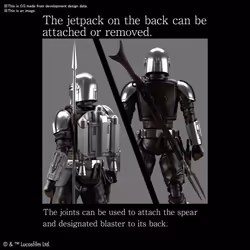 Star Wars: The Mandalorian in Beskar Armour Silver Coating Version 1:12 Scale Model Kit