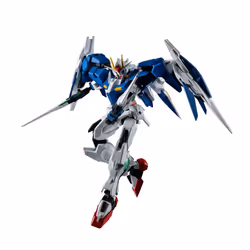 Bandai Mobile Suit Gundam Robot Spirits Action Figure GN-0000+GNR-010 00 Raiser - 15 CM