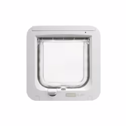 Sure Petcare SureFlap Microchip Cat Flap, RFID Collar Tags and Microchip Compatible, One-Button Control, Install in Doors, Wi ...