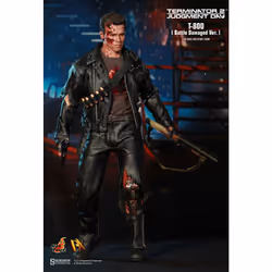Figure Hot Toys DX13 - Terminator 2 : Judgment Day - T800 Battle Damaged Version Deluxe Version
