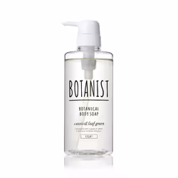 BOTANIST BOTANICAL BODY SOAP LIGHT 490mL, Skin, Liquid soap, Pump bottle, Moisturizing, Green leaf, Cassis, Transparent, Whit ...