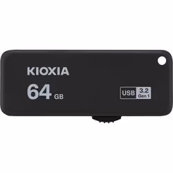 Kioxia TransMemory U365, 64 GB, USB Type-A, 3.2 Gen 1 (3.1 Gen 1), 150 MB/s, Slide, Black