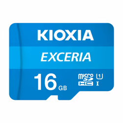 Kioxia Exceria, 16 GB, MicroSDHC, Class 10, UHS-I, 100 MB/s, Class 1 (U1)