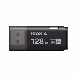 Kioxia LU301K128GG4, 128 GB, USB Type-A, 3.2 Gen 1 (3.1 Gen 1), Cap, 8 g, Black