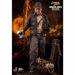 Figure Hot Toys MMS717 - Indiana Jones & The Dial Of Destiny - Indiana Jones Deluxe Version