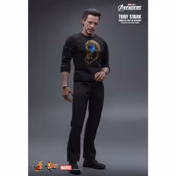 Figure Hot Toys MMS718B - Marvel Comics - Iron Man - Tony Stark Mark 7 Suit Up Version & Bonus Accessory