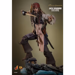 Figure Hot Toys DX38 - Pirates Of The Caribbean : Dead Men Tell No Tales - Jack Sparrow Deluxe Version - Additional view 4