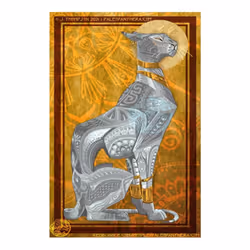 Vintage Egyptian Pet Cat Retro Canvas Paintings Ancient Egypt Pharaoh Golden Luxury Classical Art Poster Prints Home Wall De ...