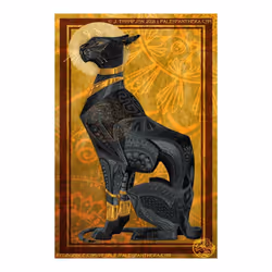 Vintage Egyptian Pet Cat Retro Canvas Paintings Ancient Egypt Pharaoh Golden Luxury Classical Art Poster Prints Home Wall De  ...