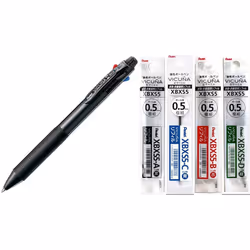 Pentel Ballpoint Pen Vicuna Extra Fine Black Red Blue Green Black BXC45A+ Refill Black/Blue/Red/Green XBXS5-A/C/B/D