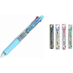 Pilot 4 Colors Ballpoint Pen Acroball 4 Extra Fine Black Red Blue & Green (BKAB-45EF-CSL) + Refill 4 Colors 0.5mm Set