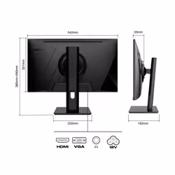 JAPANNEXT JN-IPS2382FHDR-HSP computer monitor 61 cm (24") 1920 x 1080 pixels Full HD LCD Black - Additional view 2