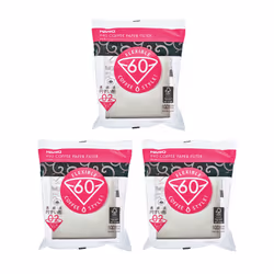 Lot of 3x100 Filters for Coffee Machines American White Book - Hario V60 02 - VCF-02-100W Import from Japan