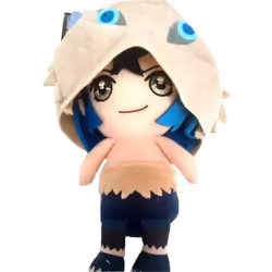 Bandai Demon Slayer Kimetsu no Yaiba Chibi Plush - Inosuke Hashibira