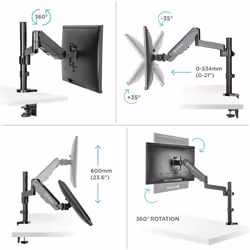 ONKRON Monitor Desk Mount for 13" to 32-Inch up to 8 kg G70 Black