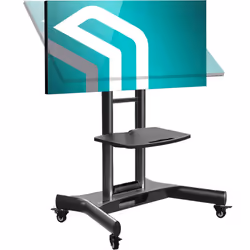 ONKRON Tilting Mobile TV Stand for 32 - 70 Inch TS1350 Black