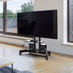 ONKRON Tilting Mobile TV Stand for 32 - 70 Inch TS1350 Black - Additional view 4