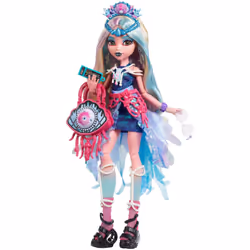 Monster High Monster Fest Doll, Lagoona Blue with Glam Outfit & Festival Themed Accessories like Snacks, Band Poster, Stateme ...