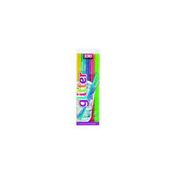 Joie Reusable Plastic Straws â 20-Piece Glitter Drinking Straws Set with Cleaning Brush, BPA-Free, Eco-Friendly & Dishwasher Safe, Colorful