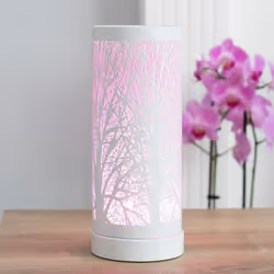 Aroma Lamp Tree Cylinder Electric Color Change Wax Burner - White Tree