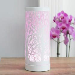 Aroma Lamp Tree Cylinder Electric Color Change Wax Burner - White Tree