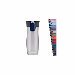 Contigo West Loop Autoseal Travel Mug, Stainless Steel Thermal Mug, Vacuum Flask, Leakproof Tumbler, Coffee Mug with BPA Easy ...