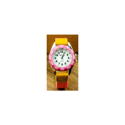 Boys Girls Quartz Watch Kids Childrens Fabric Strap Student Wristwatch - digital black white 5