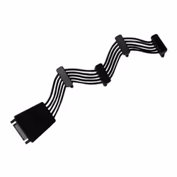 Silverstone CP06-E4 SATA cable 0.19 m Black - Additional view 3