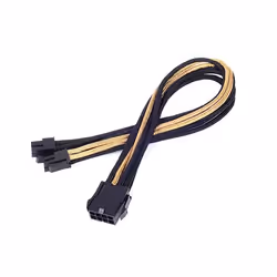 Silverstone PP07-EPS8BG, 0.3 m, 8-pin(4+4) EPS12V, 8-pin EPS12V, Male, Female, 90°