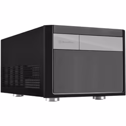 Silverstone SST-SG11B, Small Form Factor (SFF), PC, Black, micro ATX, Mini-DTX, Mini-ITX, ABS synthetics, Acrylic, Steel, 1x ...
