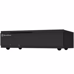 Silverstone ML06-E, Desktop, PC, Black, Mini-DTX, Mini-ITX, Aluminium, Steel, Home/Office