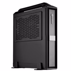 Silverstone SST-ML08B-H, Small Form Factor (SFF), PC, Black, Mini-ITX, Plastic, Steel, 5.8 cm