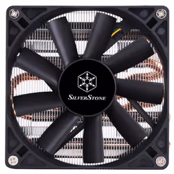 Silverstone AR11 Processor Cooler 9.2 cm Aluminium, Black