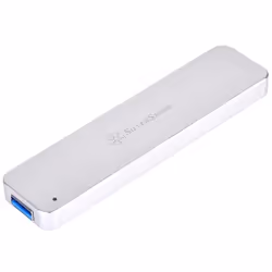 Silverstone MS09 SSD enclosure Silver M.2