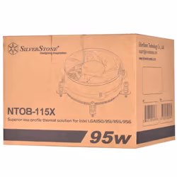 Silverstone NT08-115X Processor Air cooler 9.2 cm Black, Copper, Silver 1 pc(s) - Additional view 8